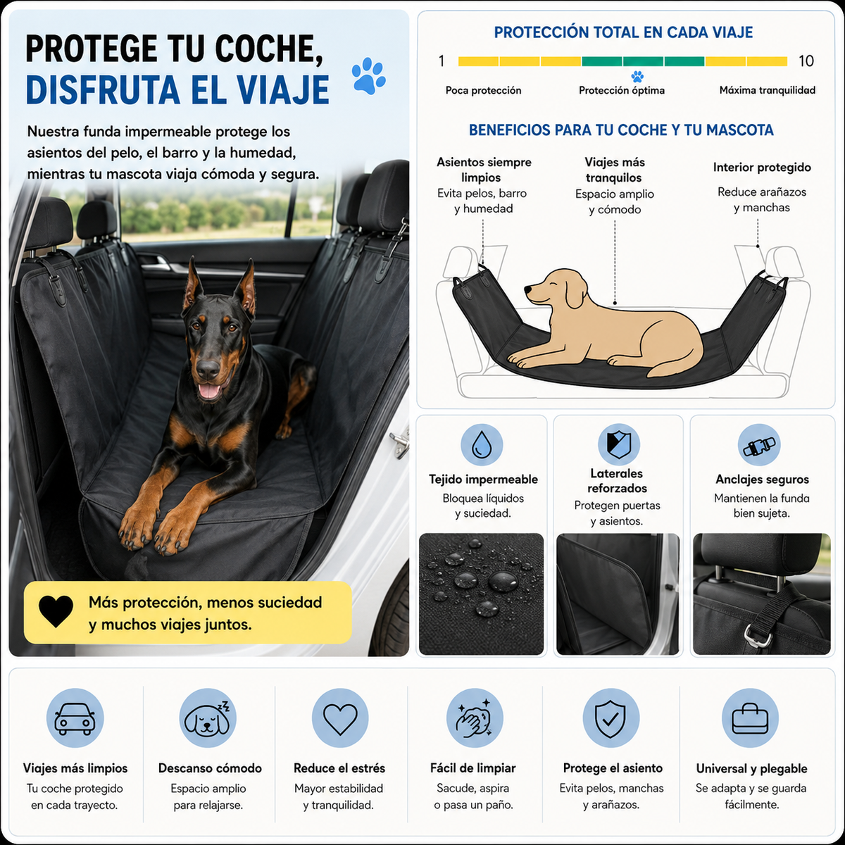 Menos suciedad después de cada trayecto
